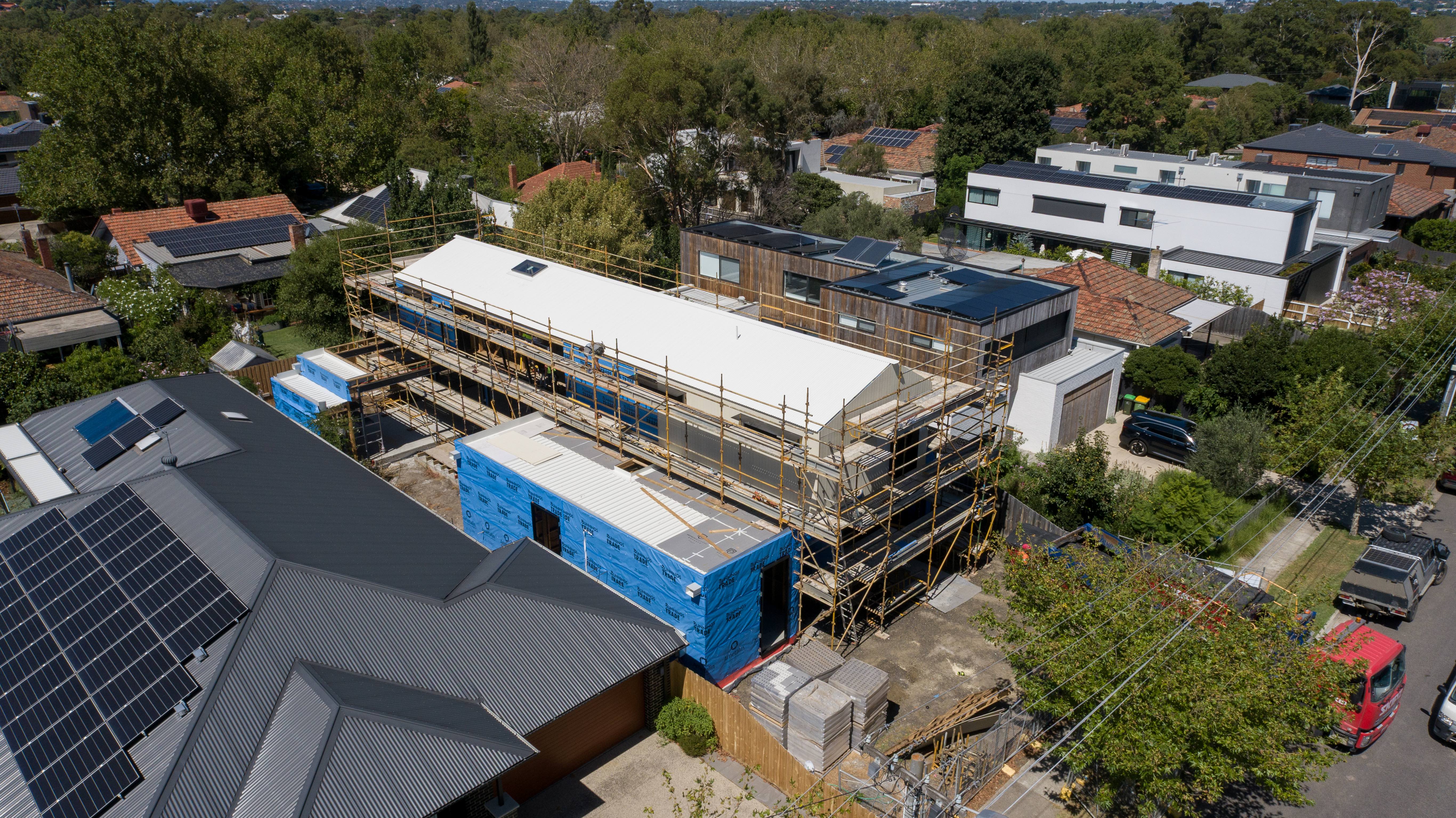 Ross Street Alphington — luxury home under construction in Alphington, Victoria